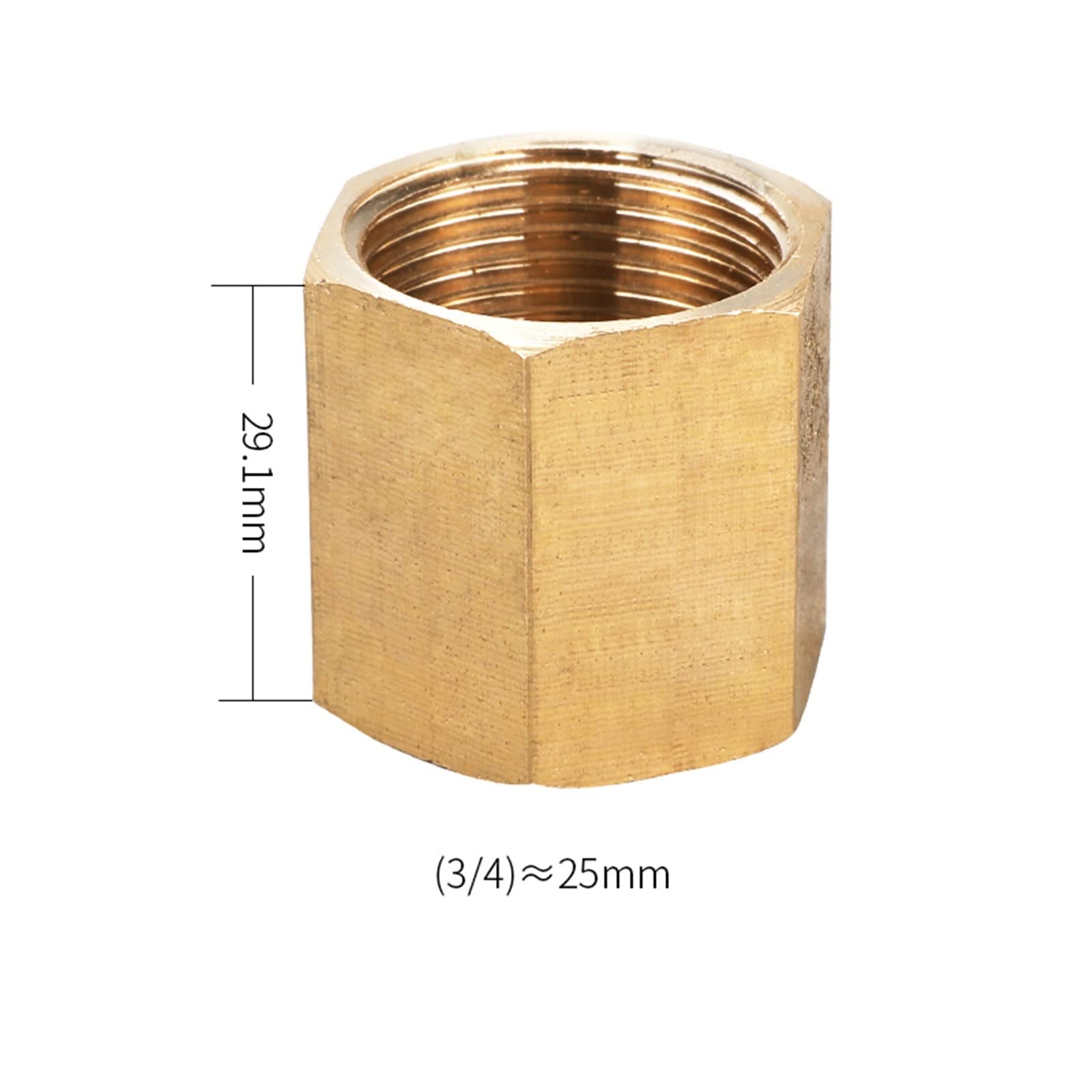 Złączka do rur mosiężnych złączka do rur sześciokątnych miedziana szybkozłączka z gwintem wewnętrznym 1/8" 1/4", 3/8 cytu; 1/2", 3/4 cala, BSP do wody Gaz paliwowy 1 szt. (6)