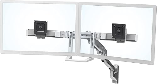 Miniatura 2 de Ergotron  Brazo de monitor dual HX, soporte de pared VESA  para 2 monitores de hasta 32 pulgadas, 5 a 17.5 libras cada uno  Aluminio pulido