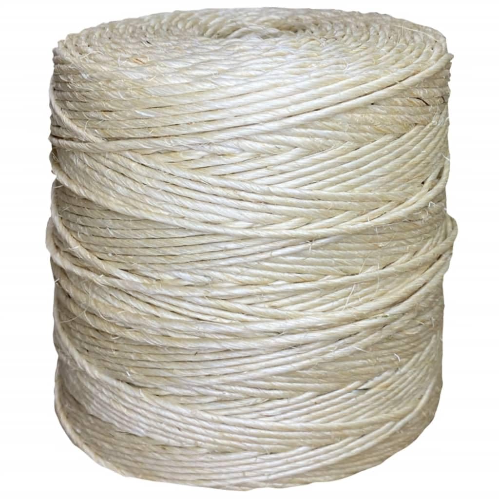 ShGaxin Cuerda 100% sisal 3 mm 400 m, Rollo Mimbre, Cuerda Manualidades, Cuerda Decorativa, para Tejer Crochet, Bobinas De Hilo, Cesta De Cuerda - SPU:155005