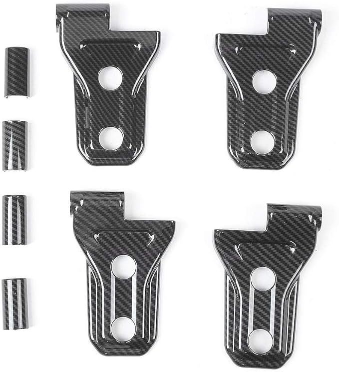 Car Door Hinge Covers Carbon Fiber Texture Door Hinge Trim