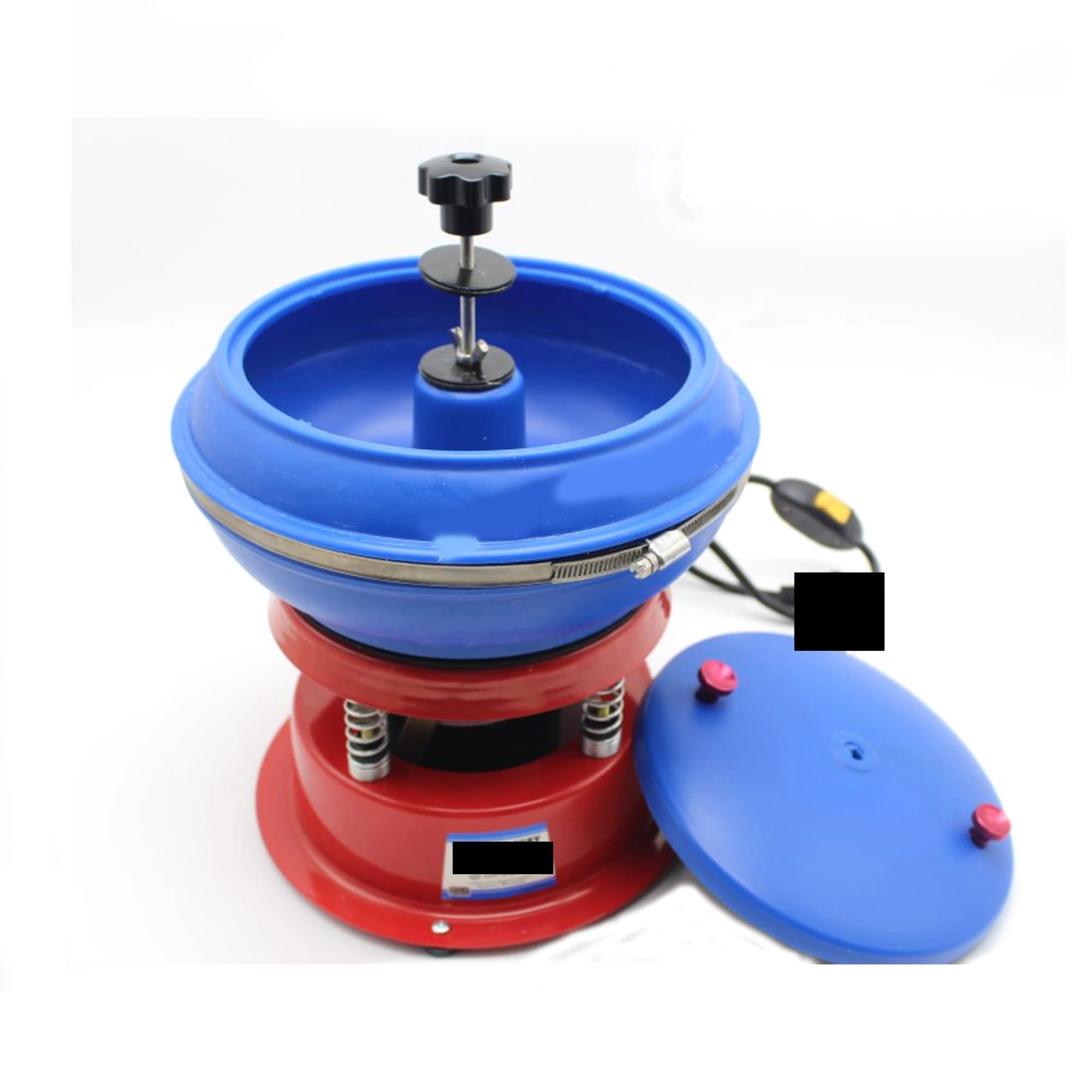 JVDDI Vibratory Tumbler Wet Dry Polisher Finisher 8 Inch Jewelry Polishing Machine