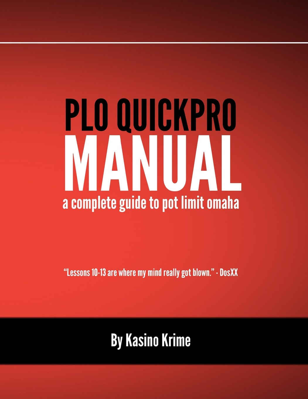 PLO QuickPro: “A Complete Strategy Guide To Pot Limit Omaha”