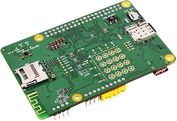 EC200U-EU C4-P01 Development Board for QuecPython Support LTE Cat-1/BT Communication GNSS Positioning Multi-Mode & Multi-Band 40PIN GPIO Header Fits Raspberry Pi Hat