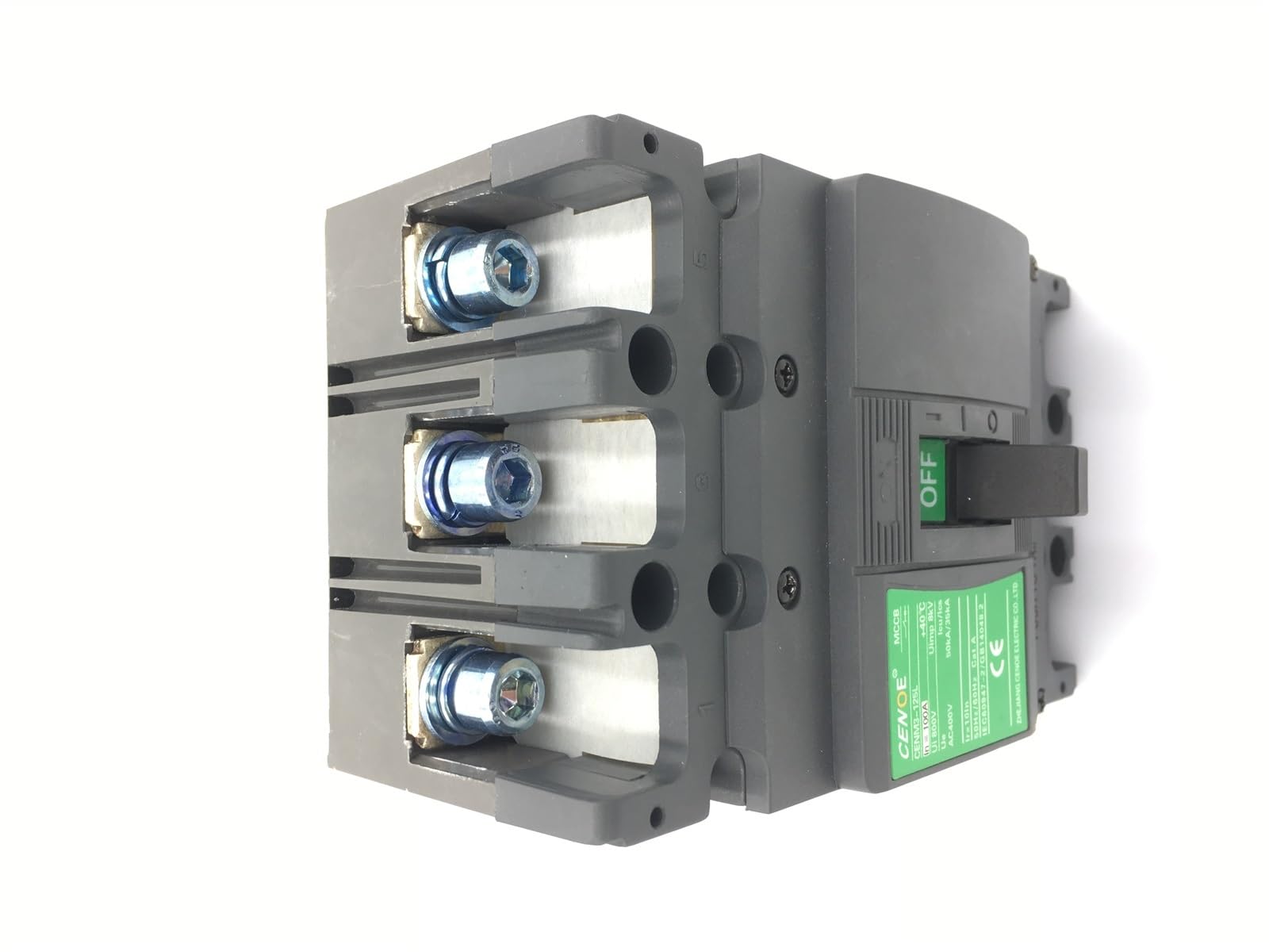 Interruttore telecomandato Interruttore magnetotermico 3P 16-125A con box modulare già installato sia sganciatore a lancio di corrente che contatto ausiliario(20A release 24V)