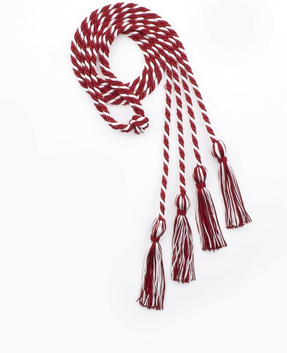 Graduation Honor Cords - Gray and Peacock Blue