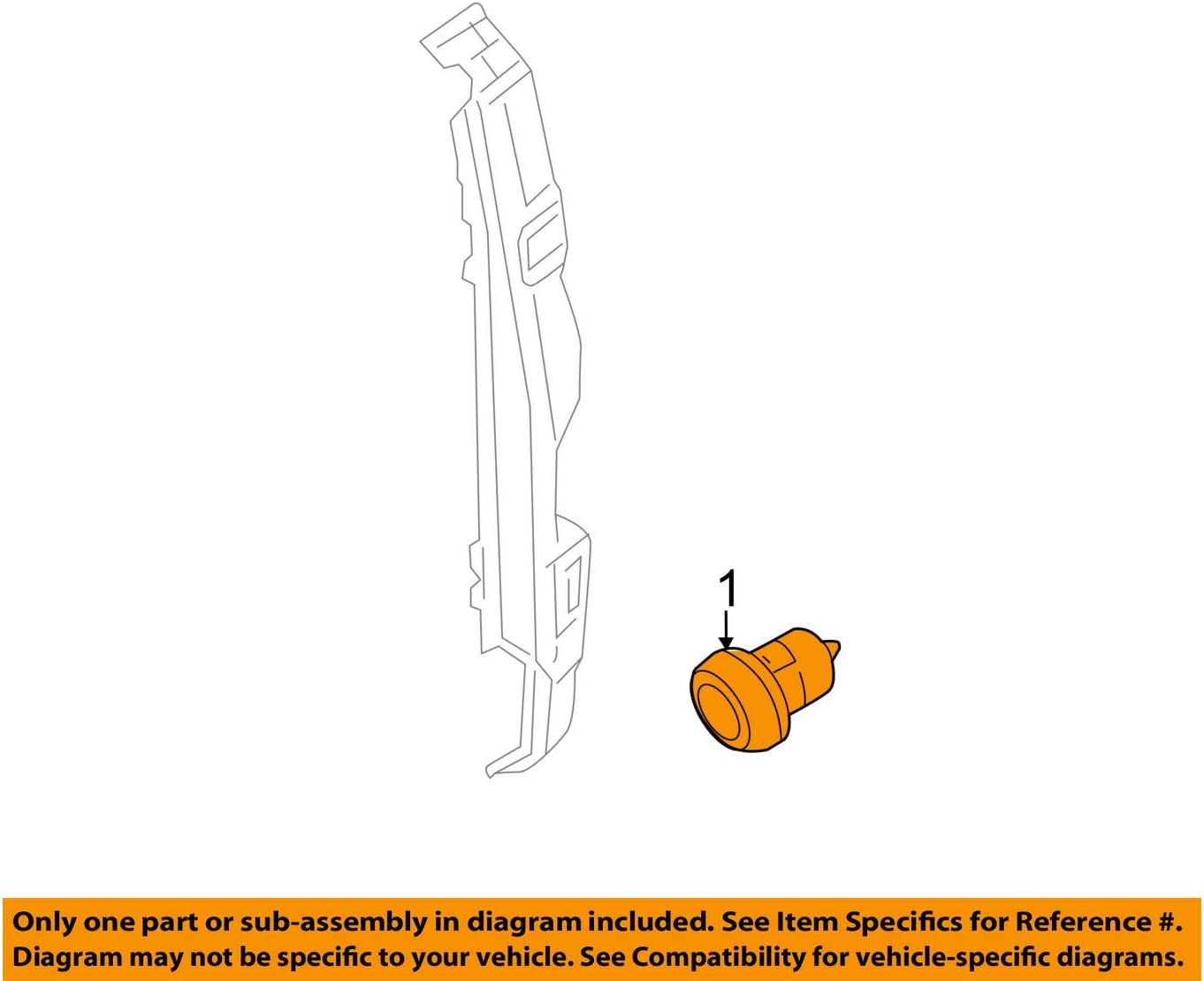 Genuine Nissan Parts - Rubber Bumper (90878-1PA1A)