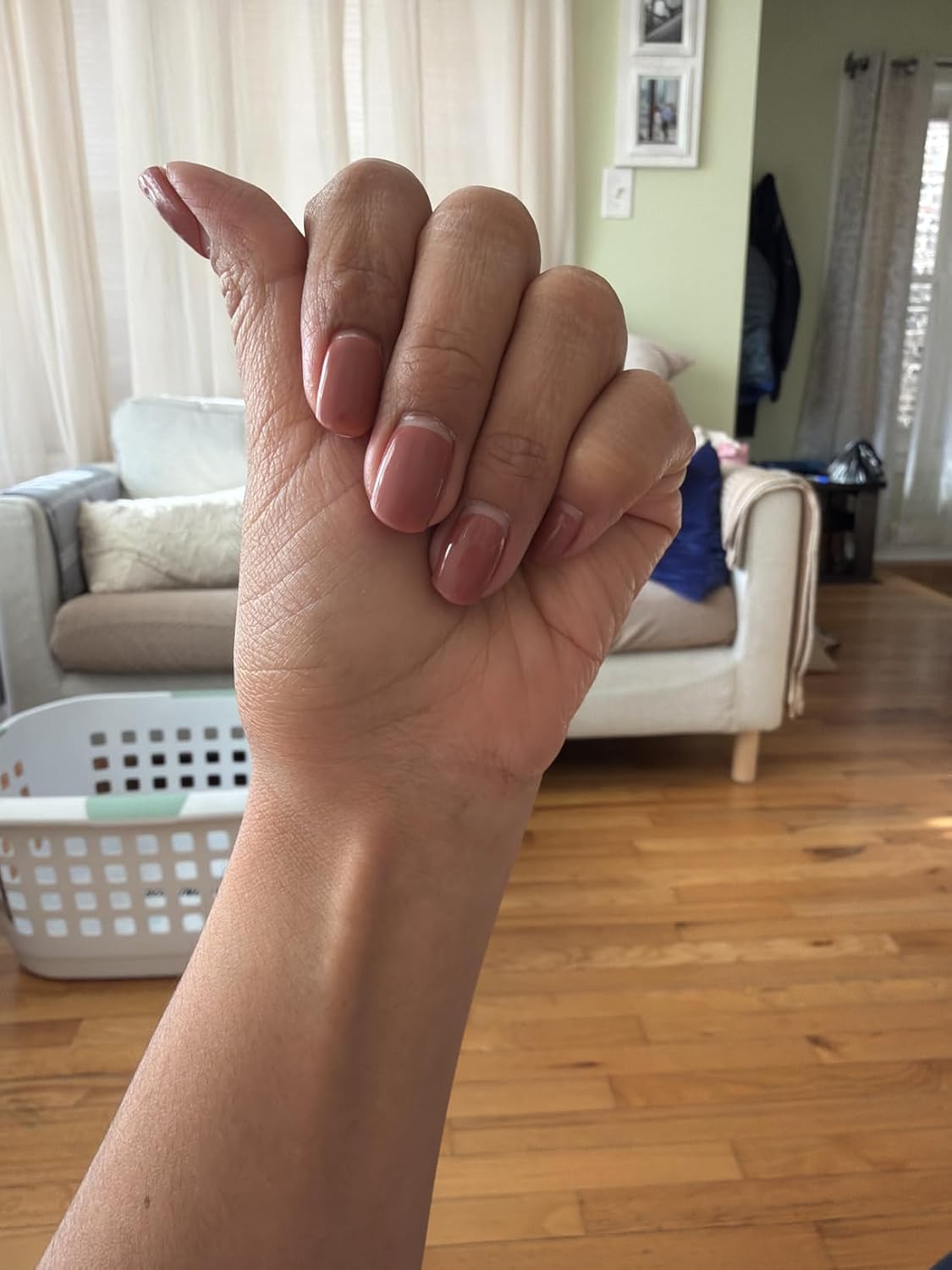 ohora Semi Cured Gel Nail Strips (N Addict) - Works with Any Lamps, Salon-Quality, Long Lasting, Easy to Apply & Remove - Includes 2 Prep Pads, Nail File & Wooden Stick