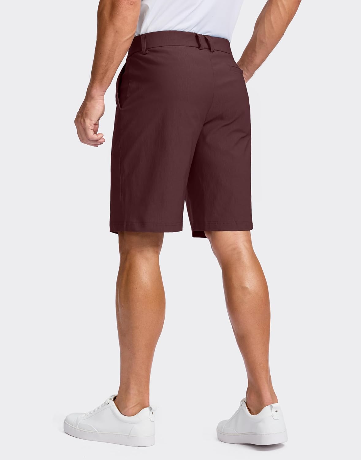 Pudolla Men's Casual Shorts 7/9 Inch Golf Shorts Stretch Dress Work Shorts for Men with 4 Pockets Quick Dry Lightweight - Image 2