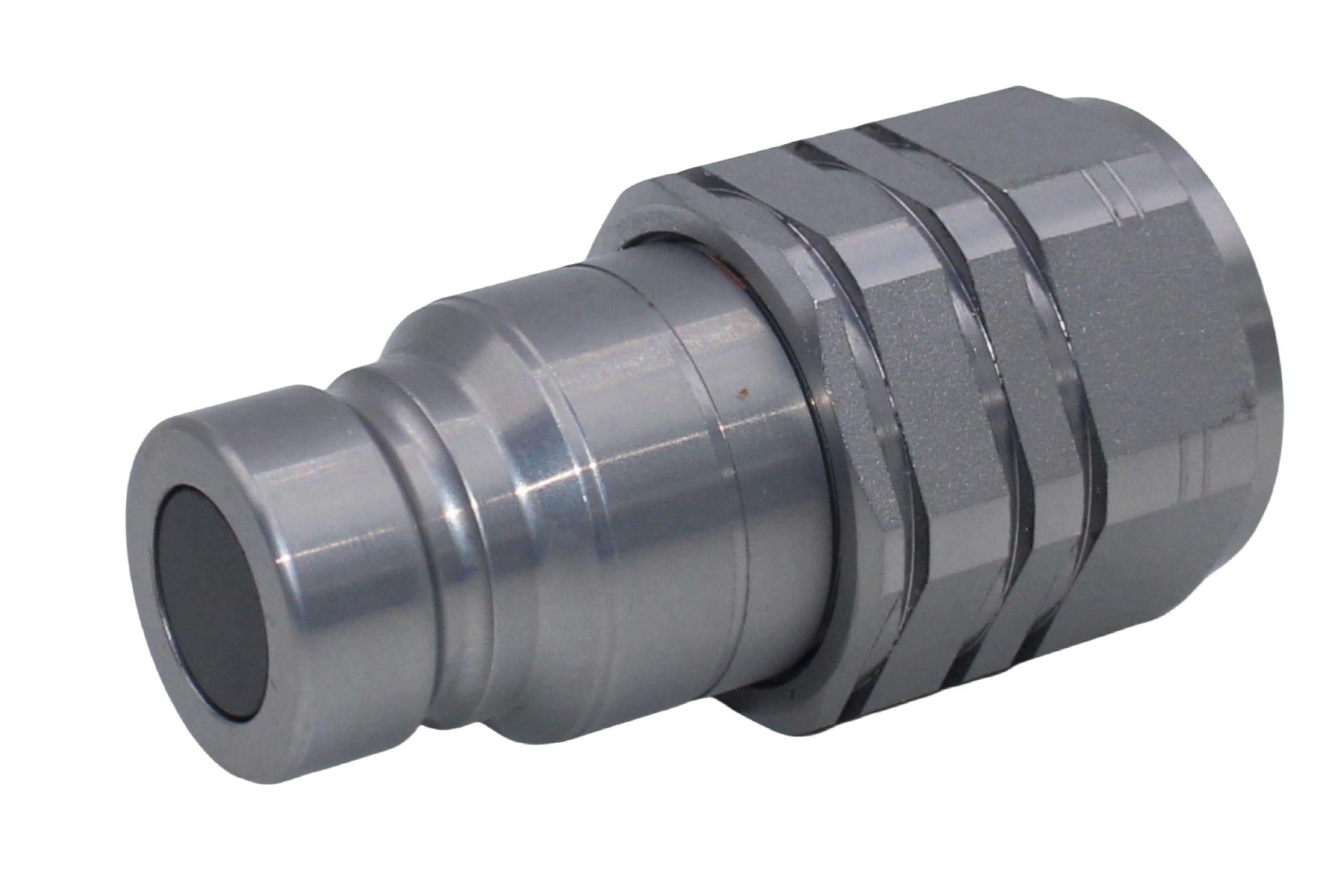 Coupleurs hydrauliques à dégagement rapide 1/2" NPT à face plate Bobcat - Raccord rapide hydraulique ISO16028 avec bouchons anti-poussière, corps 1/2" + 1/2" NPT