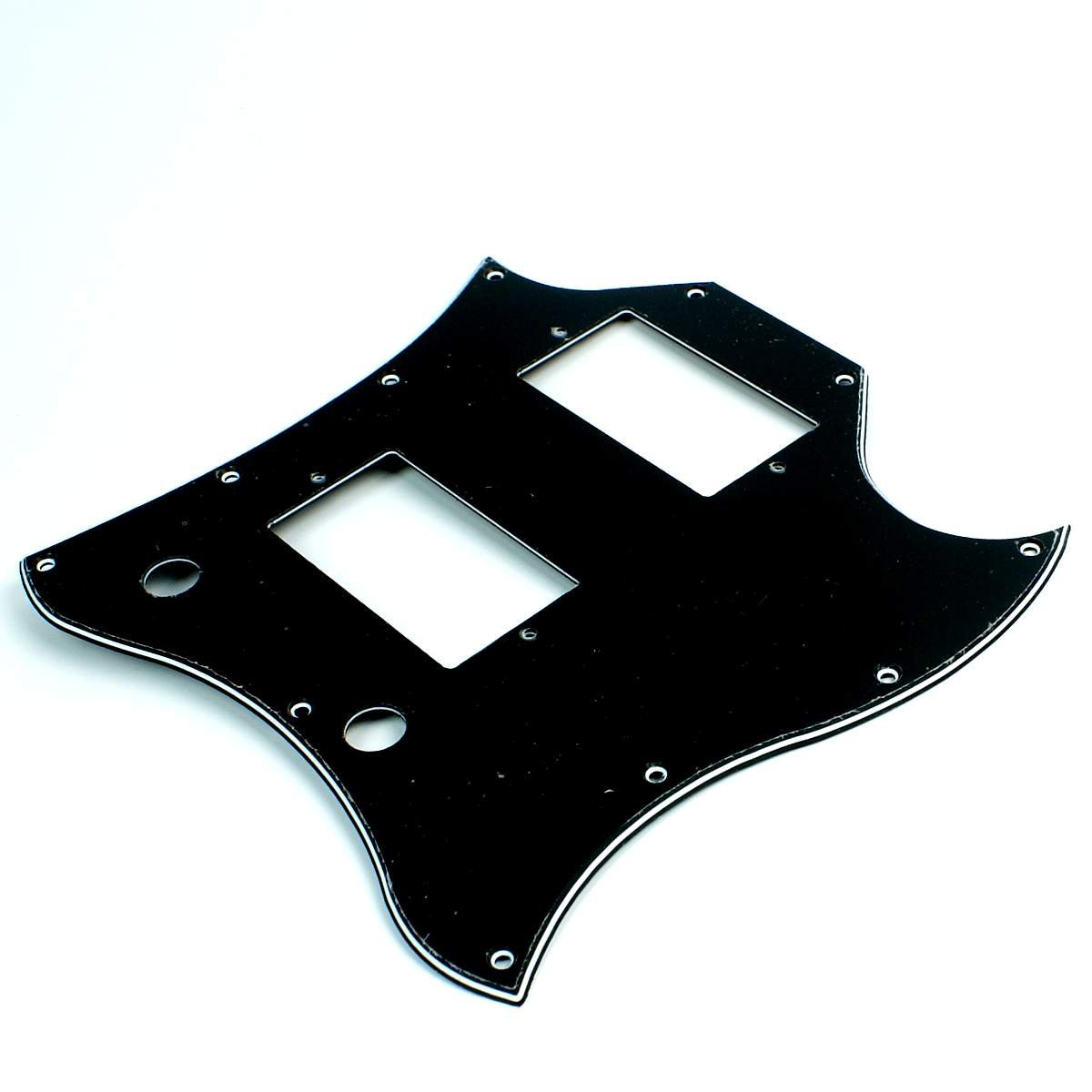 (E96) SG Classic Full Face Style Guitar Pick Guard,3ply Black