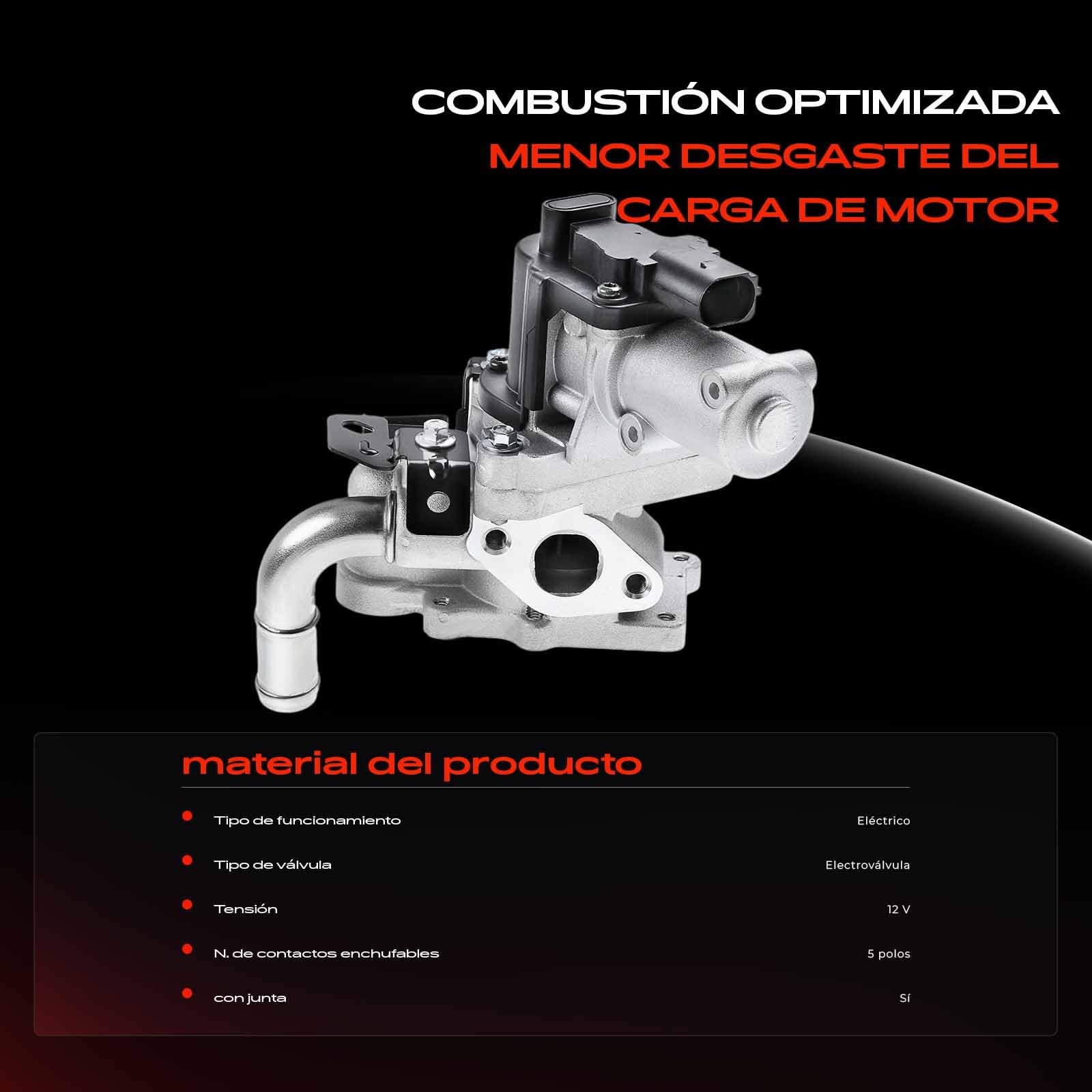 Frankberg Válvula EGR 284102A850 | Compatible con: Sportage SL, Carens IV, iX35 EL ELH LM, i40 VF, Optima FSGDS6B, i40 CW VF