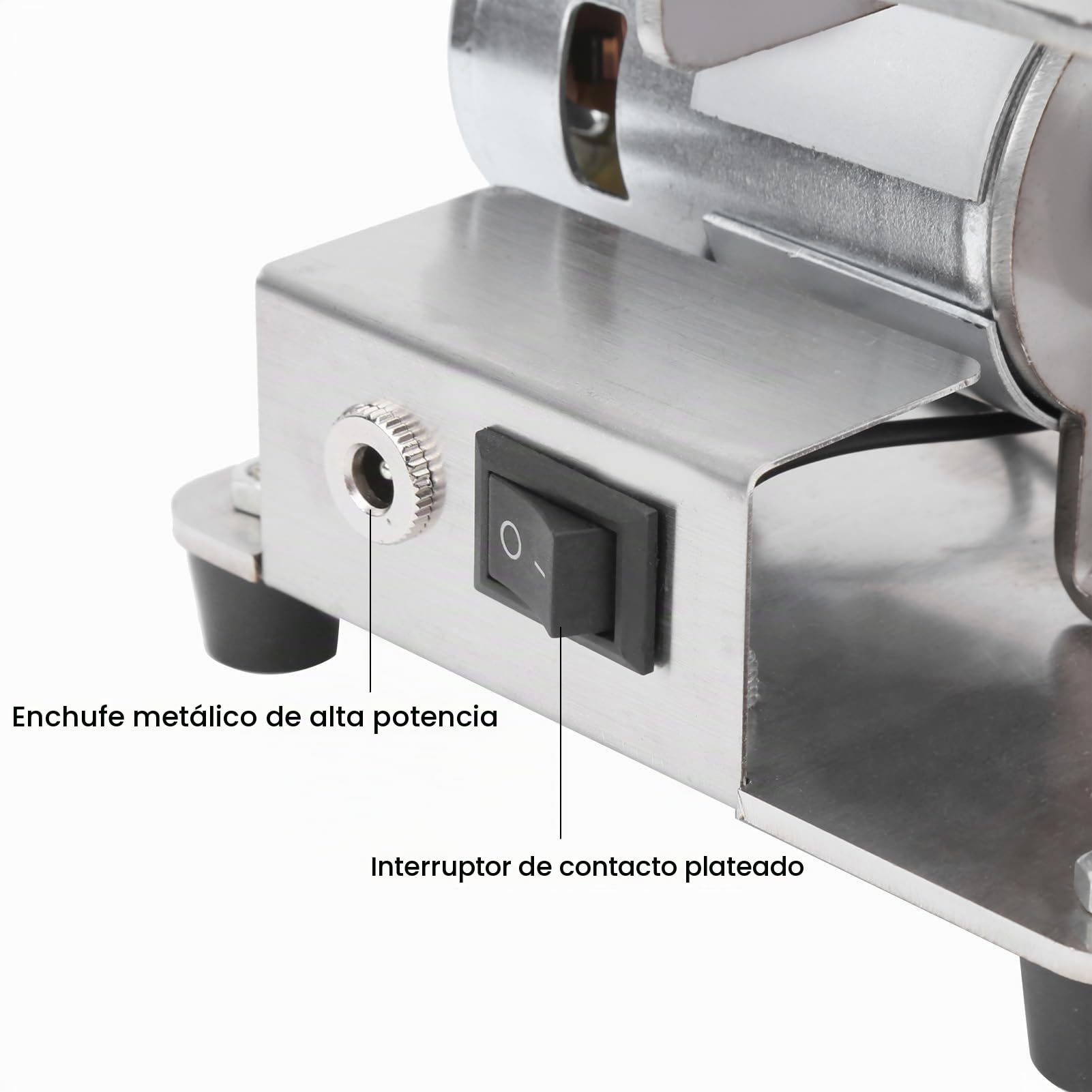Garosa Lijadora de Banda Eléctrica 775, Mini Pulidora Multifuncional DIY con Amoladora, Kit de Correa para Lijado, 110V 240V, Cable de Alimentación Incluido