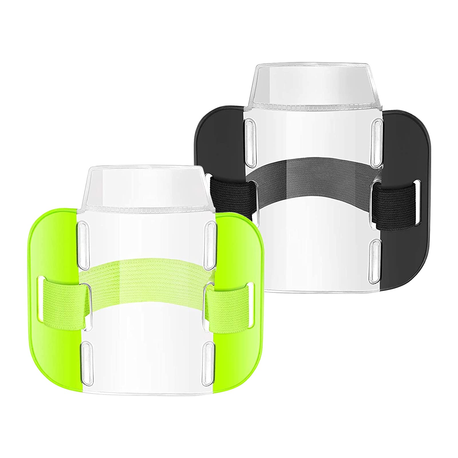 Adjustable Arm Badge Holders, 2 Pcs ID Security Arm Badge Holders Sia Shoulder Strap Security Armband for Emergency Rescue Personnel, Security Personnel, Guards
