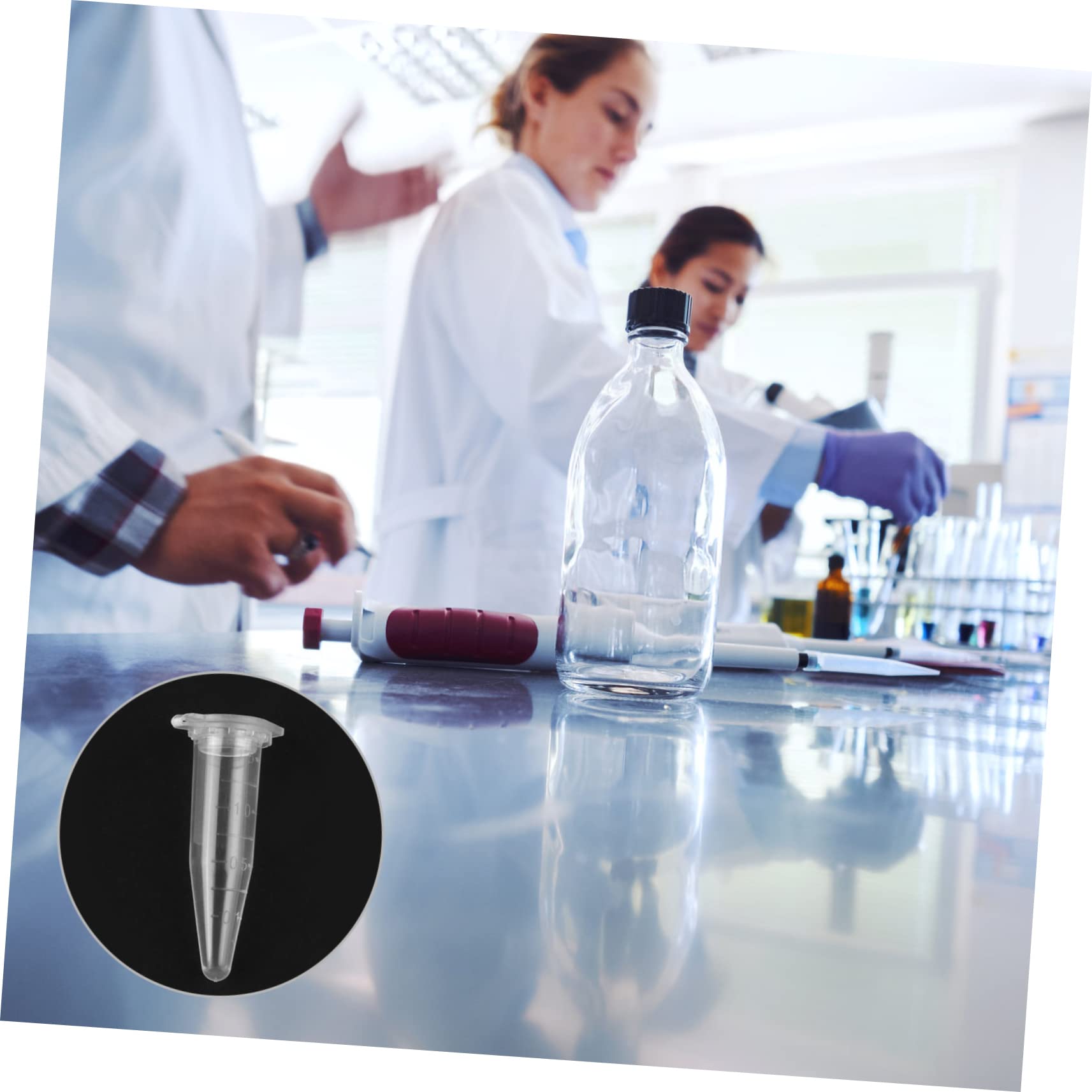 1000pezzi Provette Per Microcentrifuga Da Coperchio Conico Senza Bolle Impurità Accessori Per Campioni Contenitori Per Conservazione