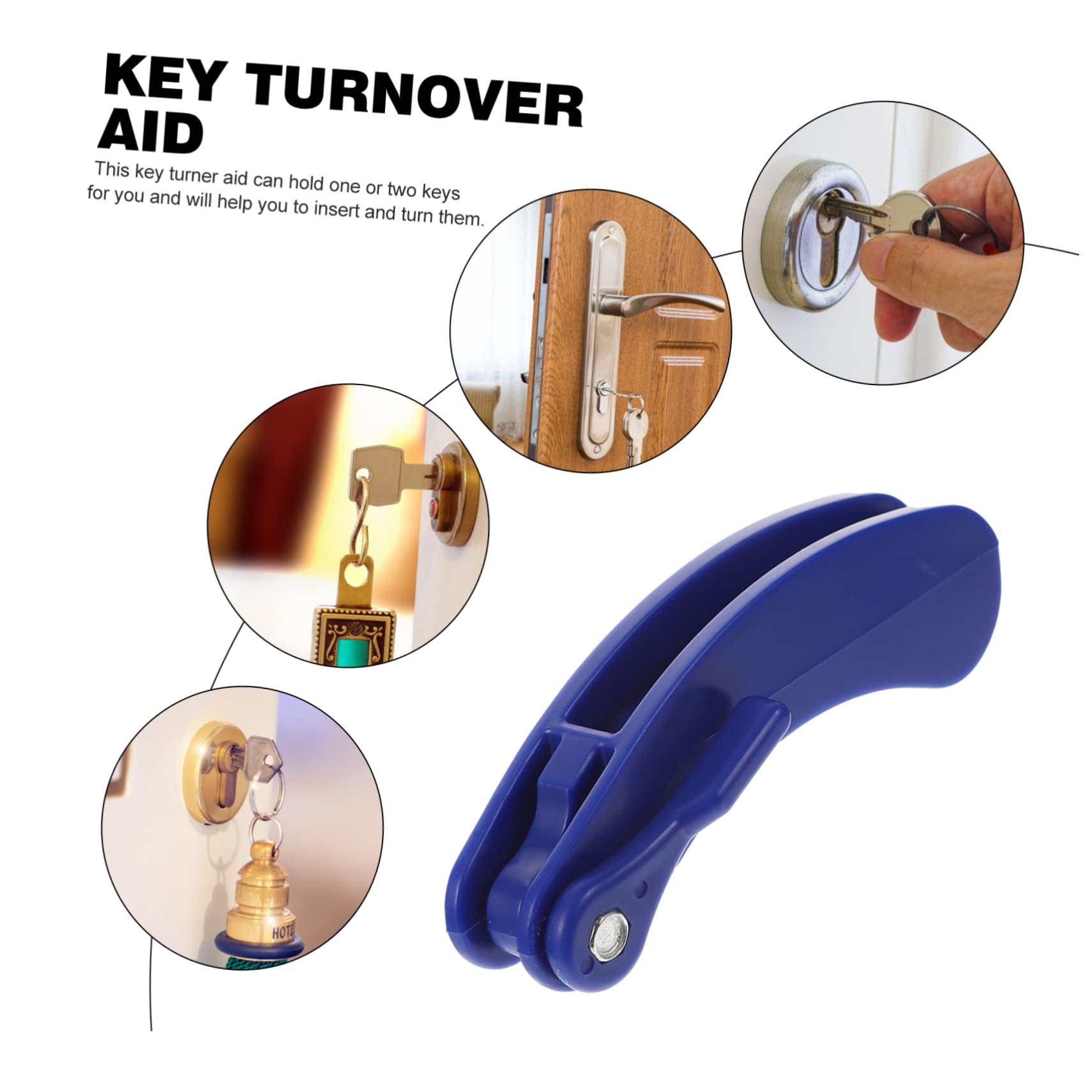 HAPINARY Elderly Key Turn Assistance Assistive Devices for Elderly Key Turner Turning