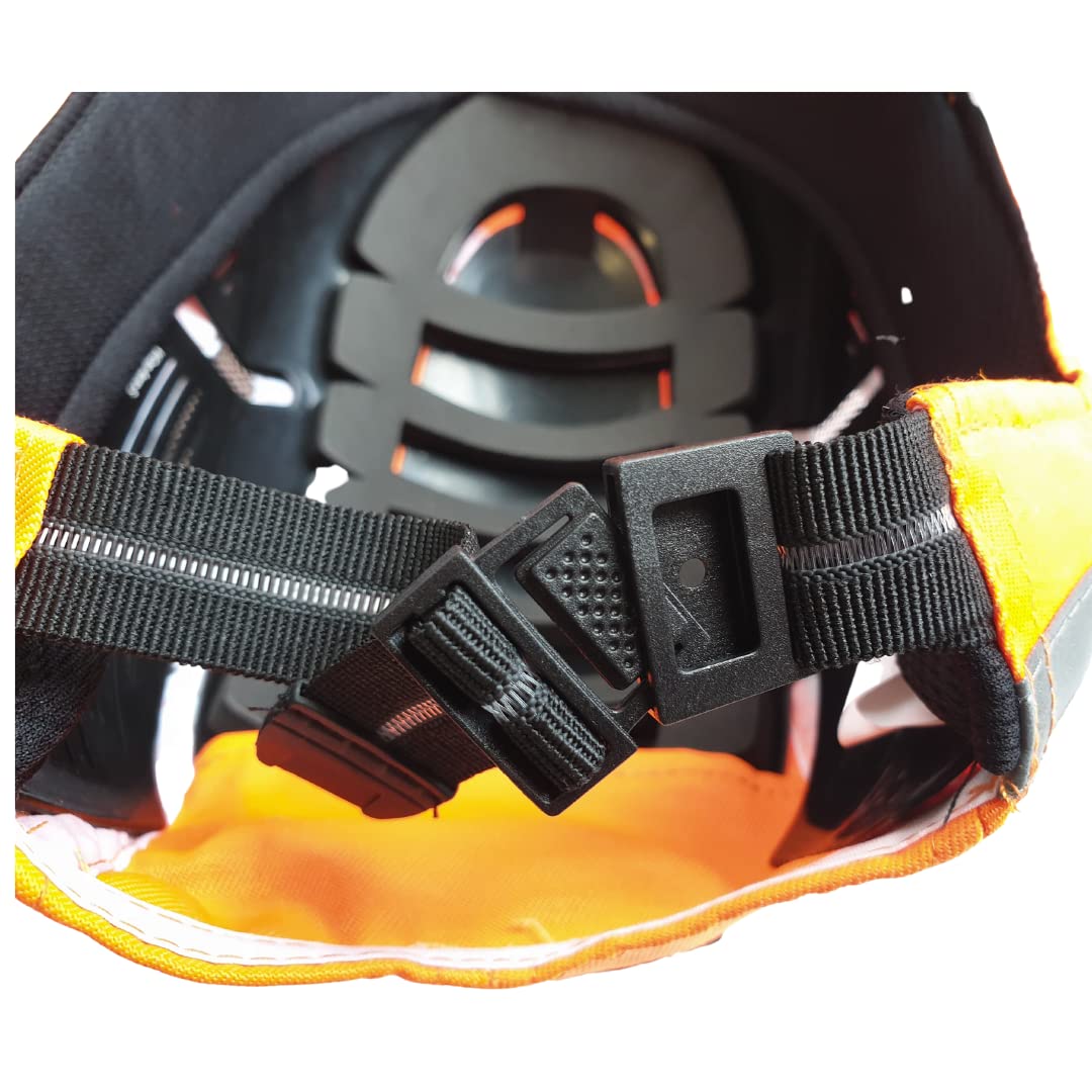 ViCap Aero Orange Anstoßkappe/Sicherheitskappe mit ABS-Schale & Warnschutz (Orange)