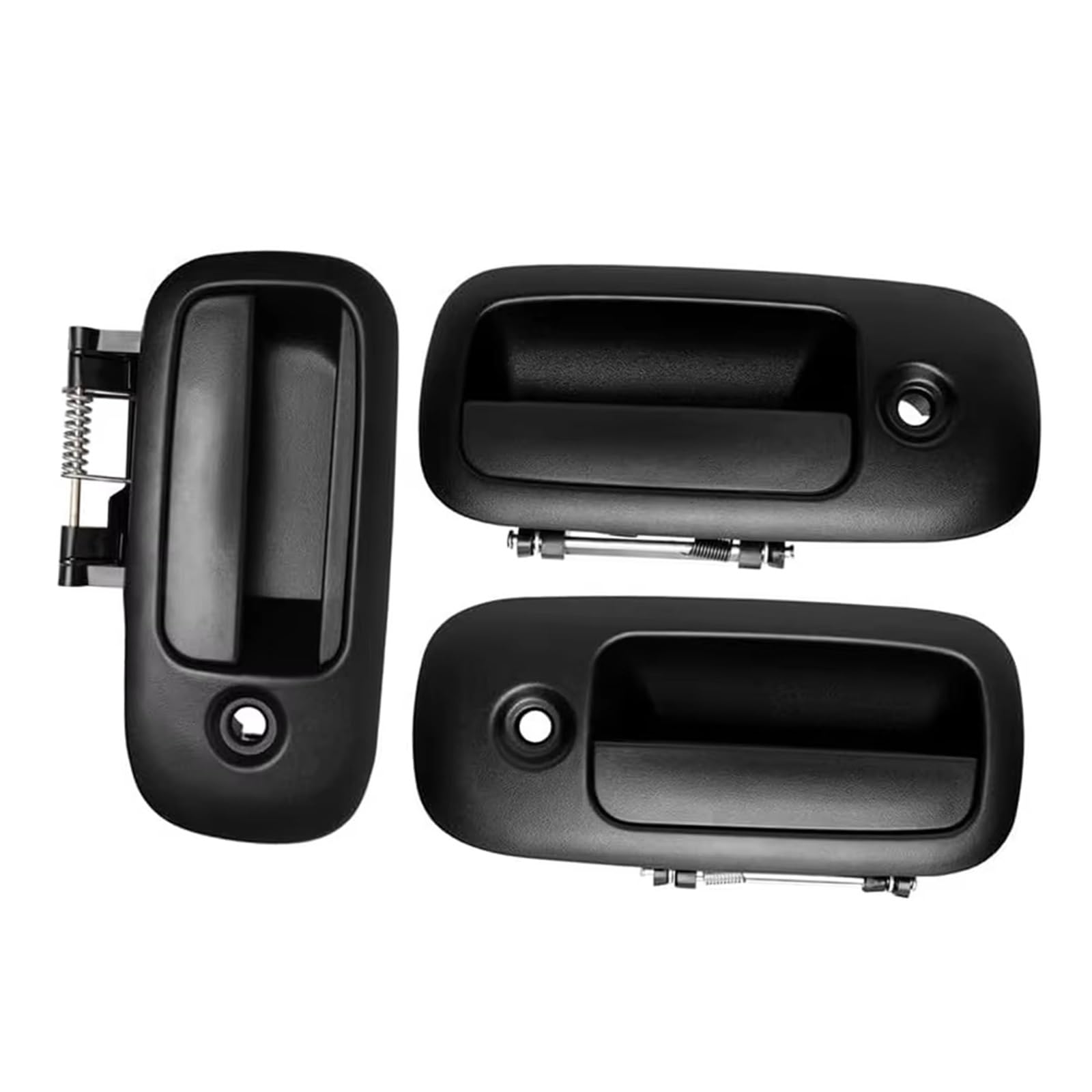 Leryycx One Color With A Clasp Compatible With Chevrolet For Express 1500 2500 1996-2009 3Pcs Exterior Door Handle Front Left Right Rear Right Oem: 10359094 10359093