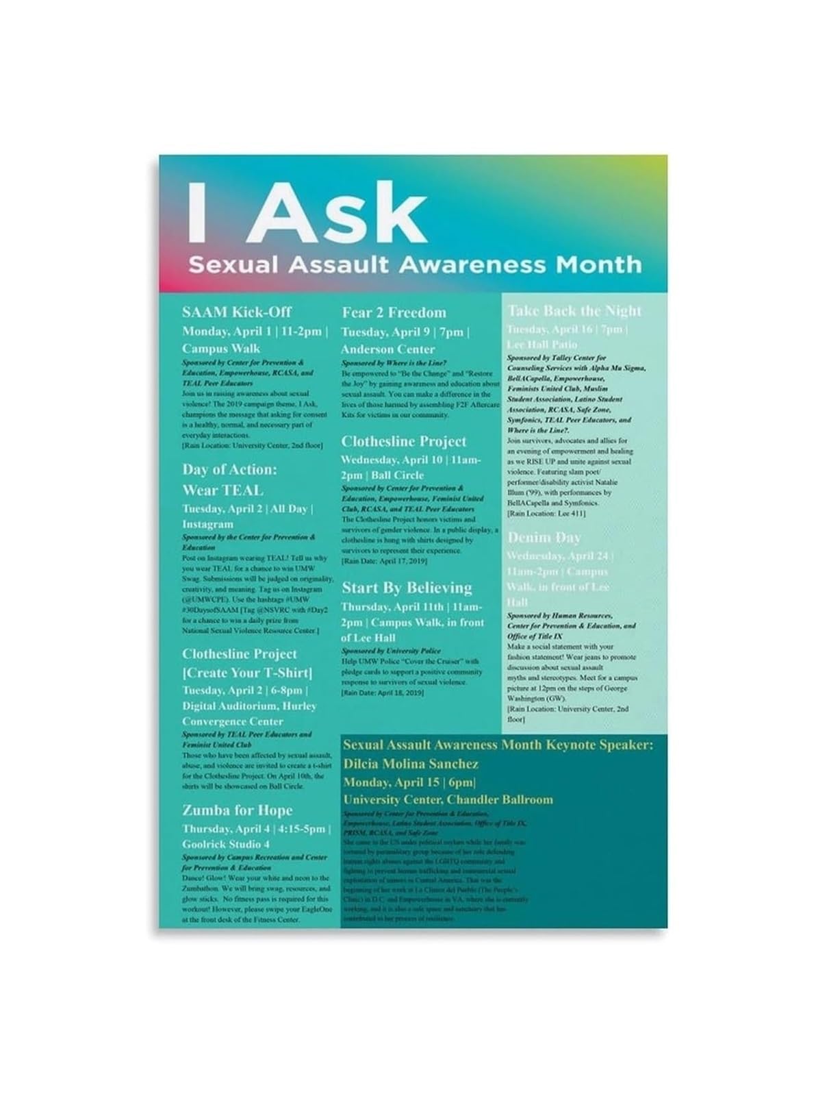 RNUMLIGH Mental Health Awareness Poster Educational Office Wall-Art Support Survivors Advocacy Visual Guide Canvas Print for Clinic Decor