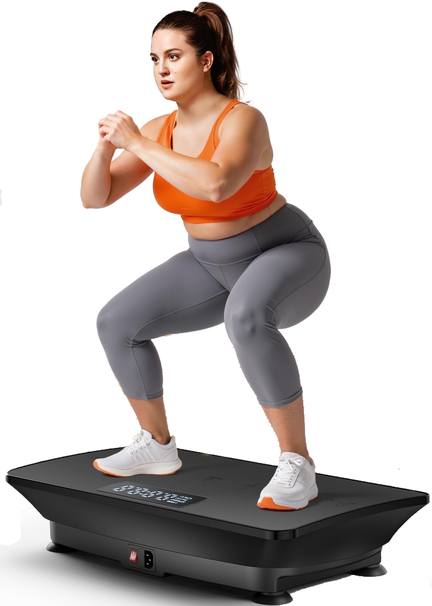 FEIERDUN Vibration Plate, Whole Body Vibration Plate Exercise Machine for Lymphatic Drainage, Power Plate Vibration Plate-Automatic Speed Adjustment-2