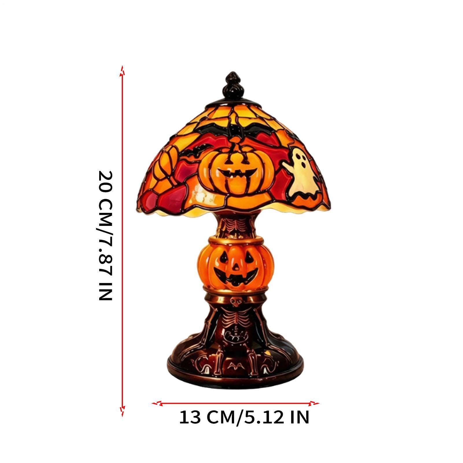 Lampada da tavolo di Halloween, resina USB per la decorazione | Decorazione da scrivania di Halloween per tavolo, casa, soggiorno, camera da letto, aula, scuola, ufficio, auto
