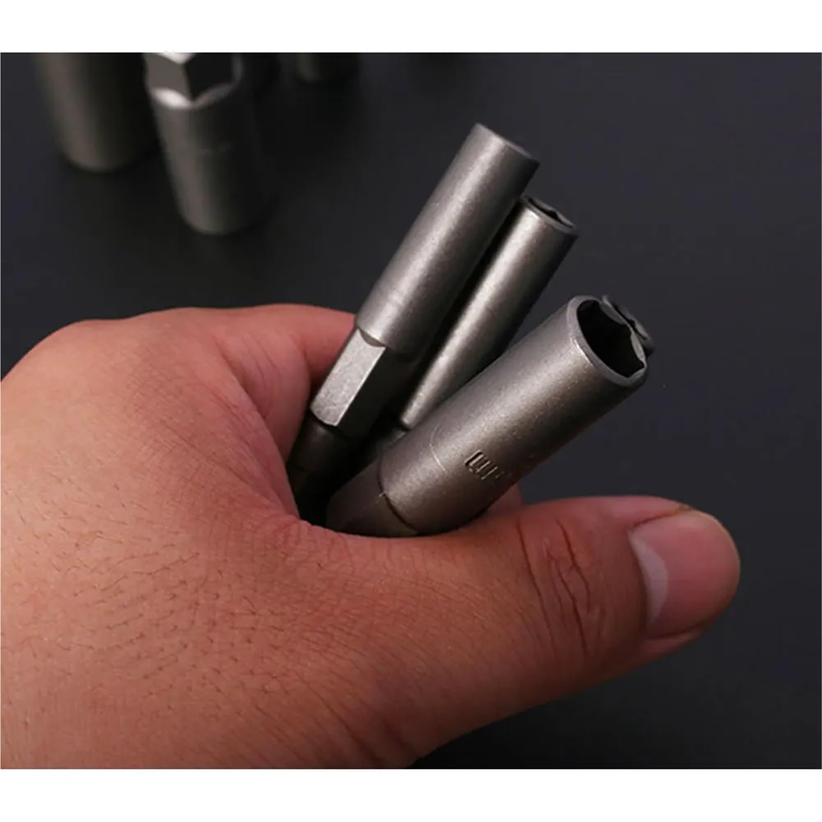 10/15 szt. długość pogłębiony adapter gniazda udarowego 5,5-19 mm zestaw nasadek wkrętakowych 1/4 cala śrubokręt głowica klucza zestaw narzędzi ręcznych
