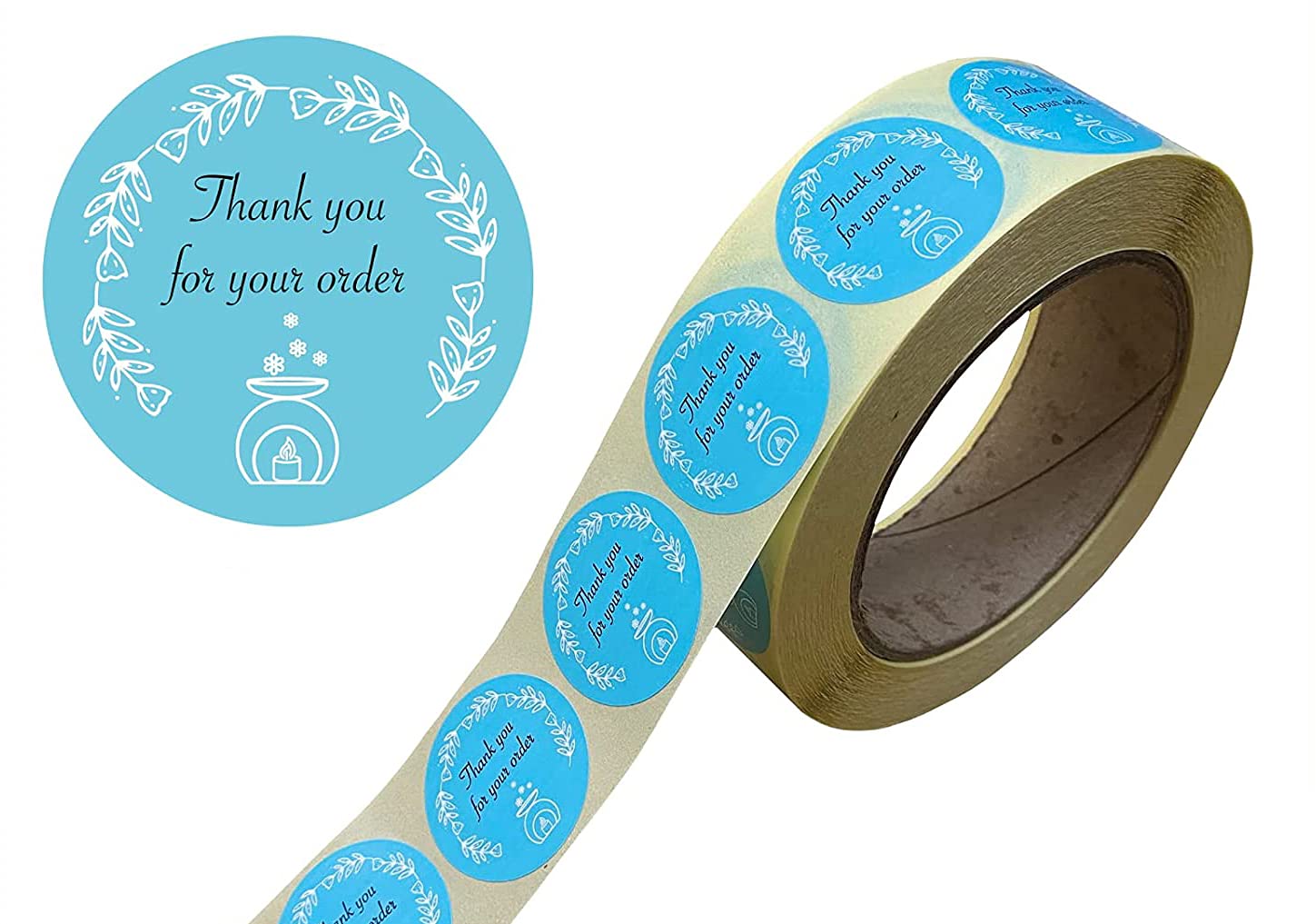 Design Number 10 35mm Thank You Stickers/Labels from Only 99p Professionally Printed in The UK