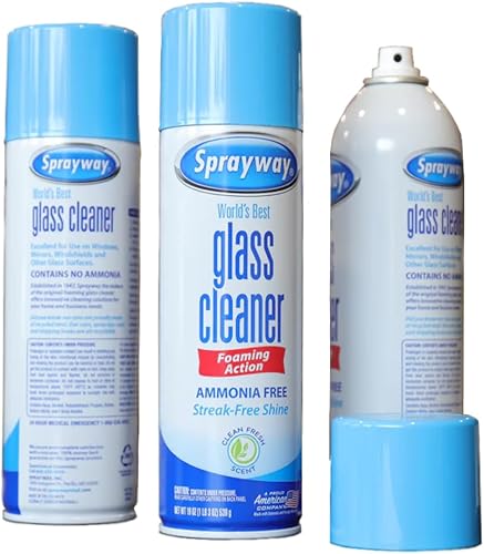 Miniatura 3 de Sprayway, limpiador de cristales, limpiador de ventanas, paquete de 2 aerosoles de espuma con 1 paquete Bonus Tituaa Mk de 16 x 16 pulgadas, paños