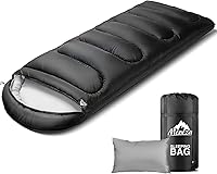 Vista 1 de MEREZA Sacos de Dormir XL para Adultos Clima Frío Saco de Dormir Grande y Ancho para Chicas y Chicos Grandes y Altos con Bolsa de Compresión