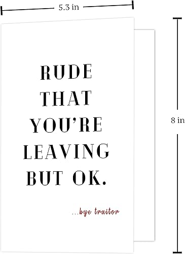 Miniatura 2 de Divertida tarjeta de despedida de compañero de trabajo para ella él, tarjeta de trabajo para colega, tarjeta de despedida de amigo de trabajo