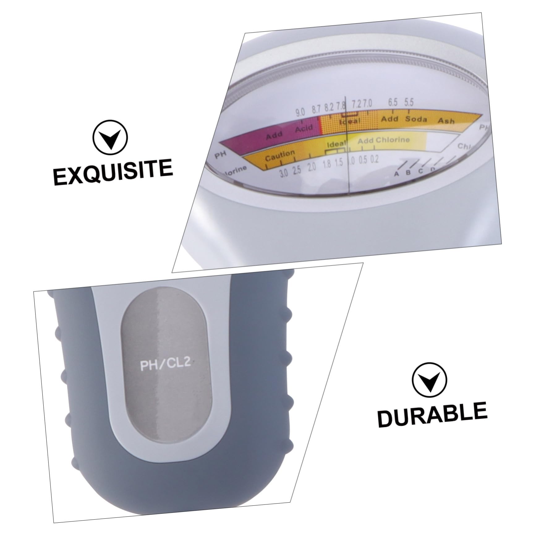 Medidor de Ph para Piscina y Spa, Probador de Agua Digital Portátil