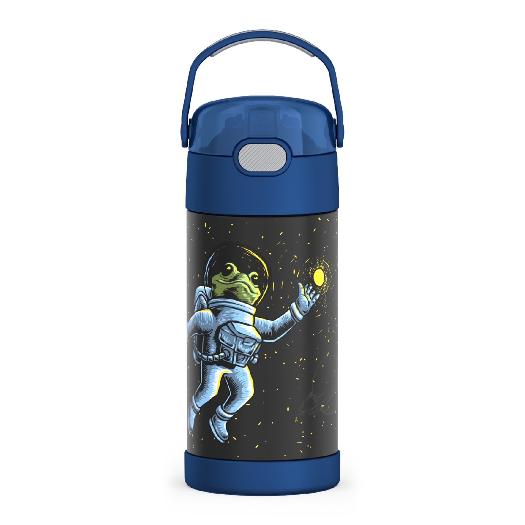 THERMOS FUNTAINER Water Bottle with Straw - 12 Ounce - Kids Stainless Steel Vacuum Insulated Water Bottle with Lid, Animal Presents — view 25