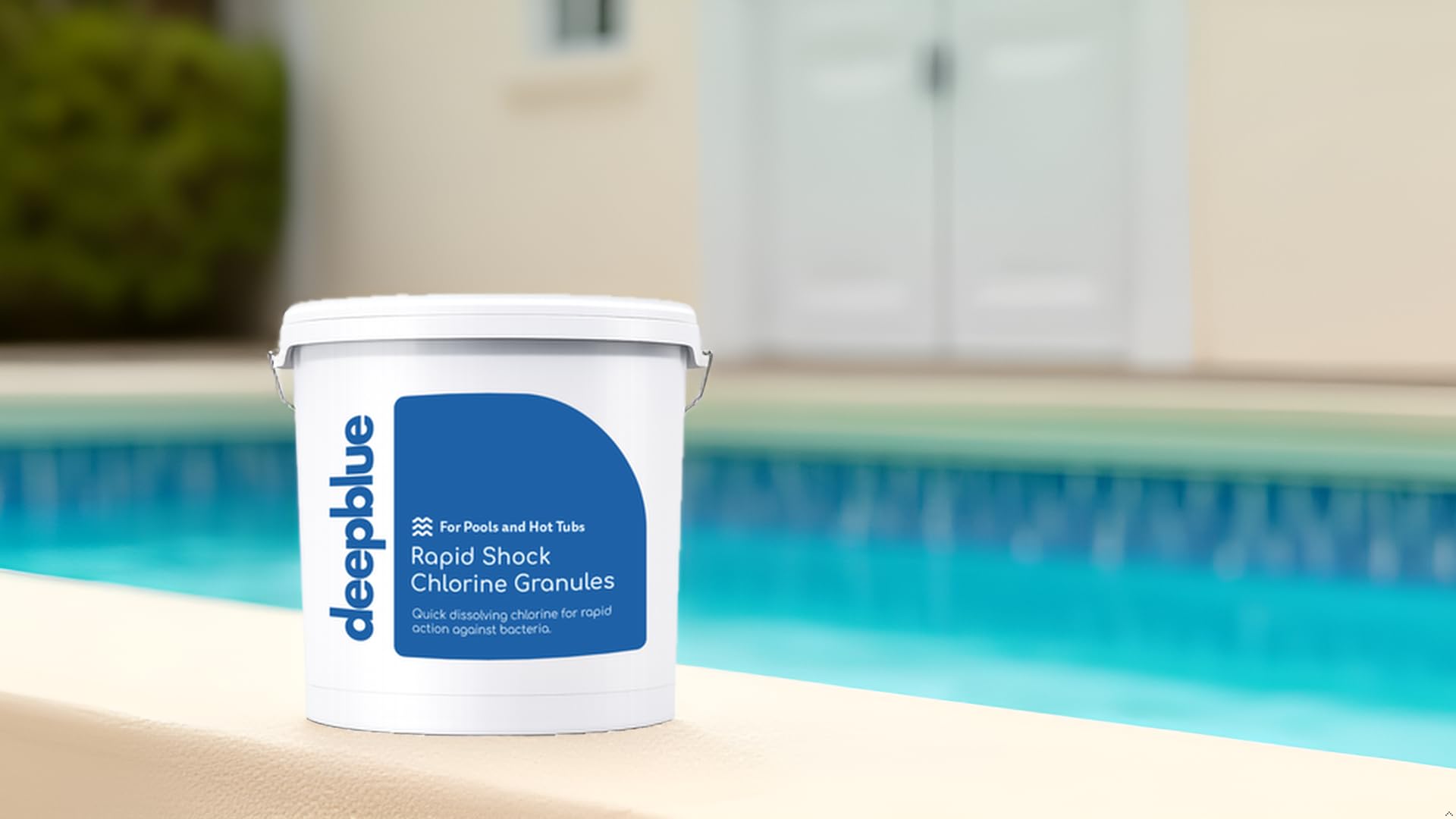 Deep Blue Shock Chlorine Granules, Fast-Dissolving Treatment for Hot Tubs and Swimming Pools (10Kg)