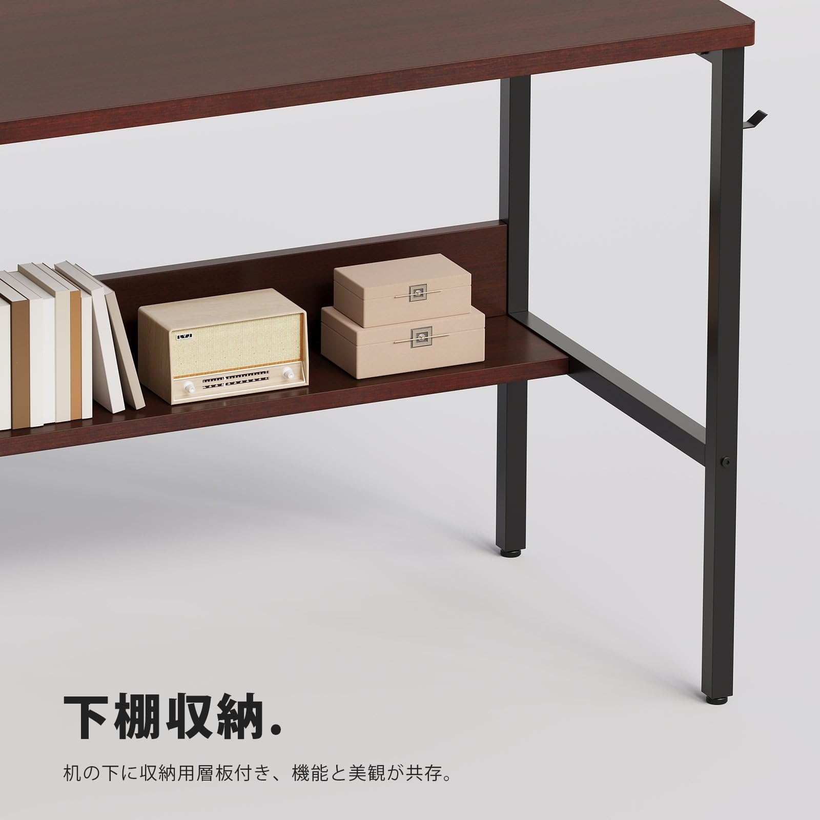 Amazon | YeTom 机 pcデスク ラック付きデスク パソコンデスク つくえ