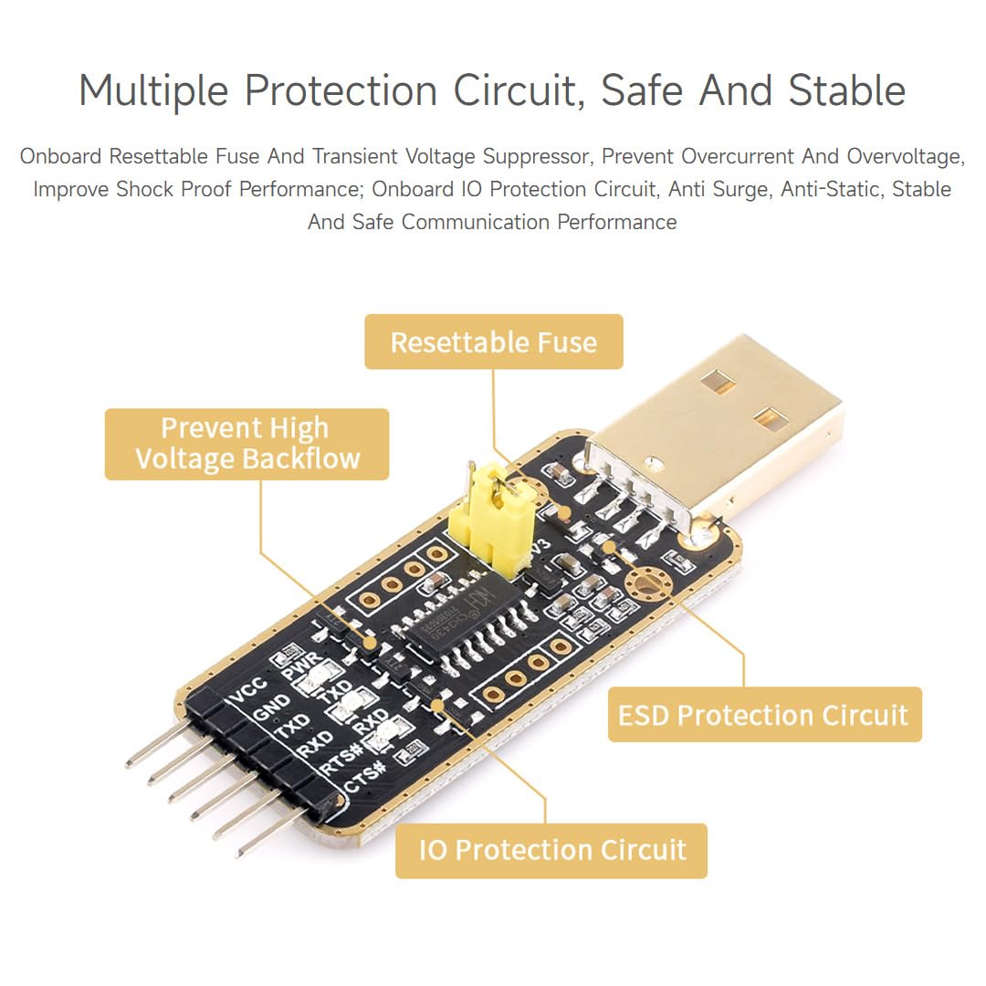 Adattatore USB A TTL CP2102, Convertitore Seriale UART Per Debug E Arduino