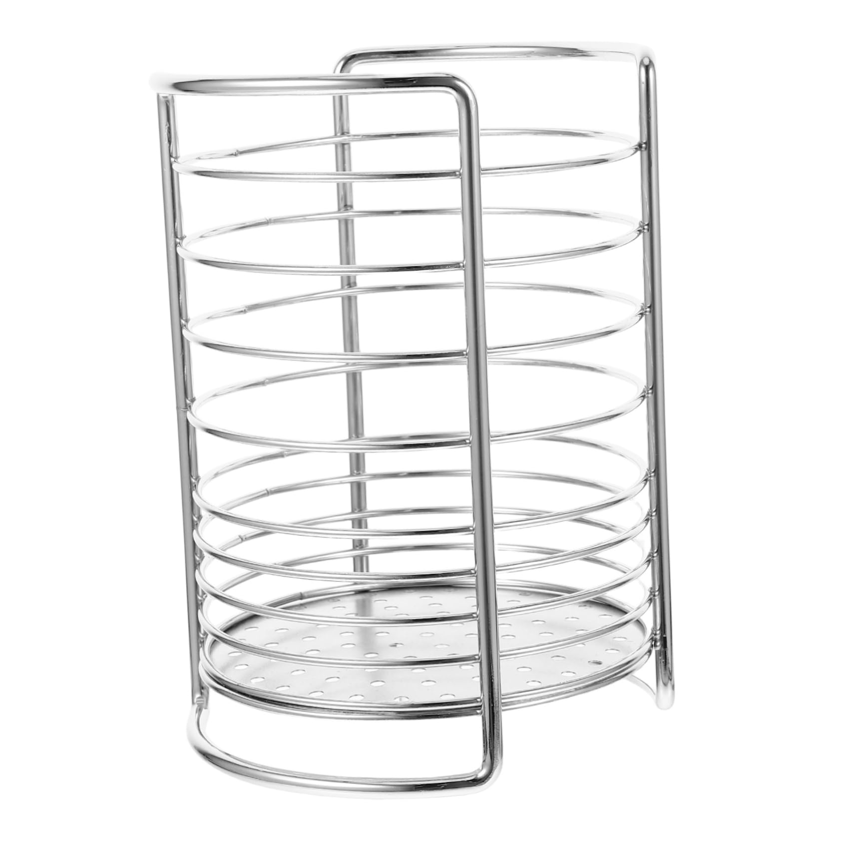 ERINGOGO Mesh Kitchen Utensil Organizer Stylish Silverware Drying Rack for Chopsticks Spoons Forks Knives Compact Single Compartment Drainer for Easy Access and Cleaning Kitchen Tabletop