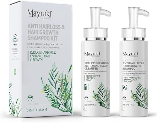 Hair Growth & Anti Hairloss Shampoo Kit | Volumizing Shampoo for Color Treated Hair | For Fuller and Thicker Hair | Hair Growth | 300 ml | 10.14 fl.oz x2