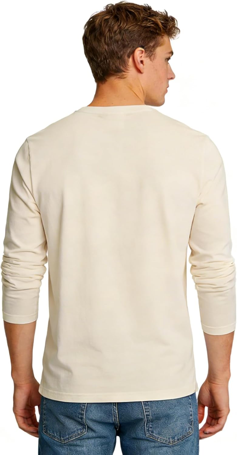 KikizYe Men's Long Sleeve T-Shirts Cotton Crewneck Tee - Image 4