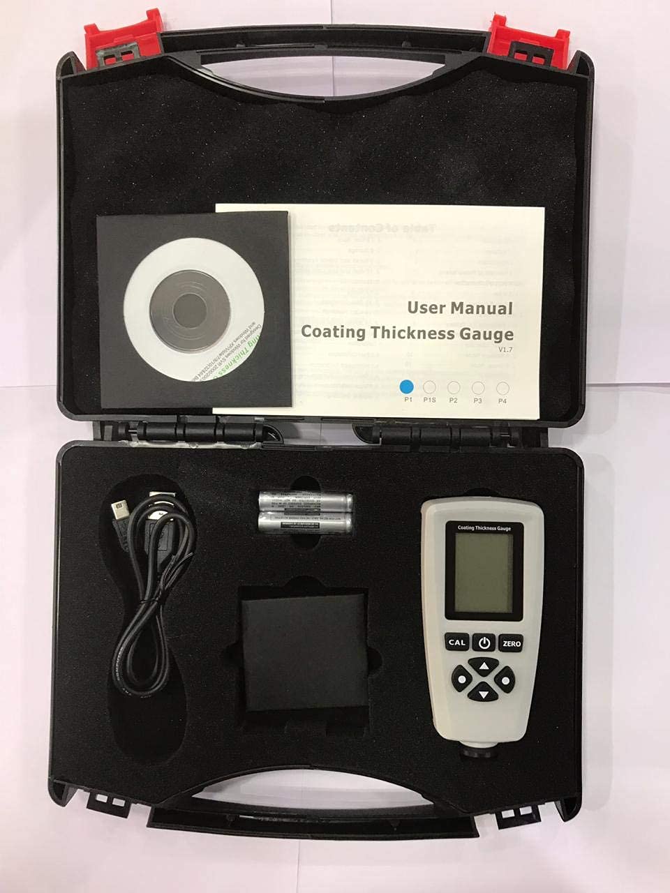 DIGITAL COATING THICKNESS GAUGE WITH MEASURING RANGE 2000 MICRON AND Connect with PC via USB and download reading