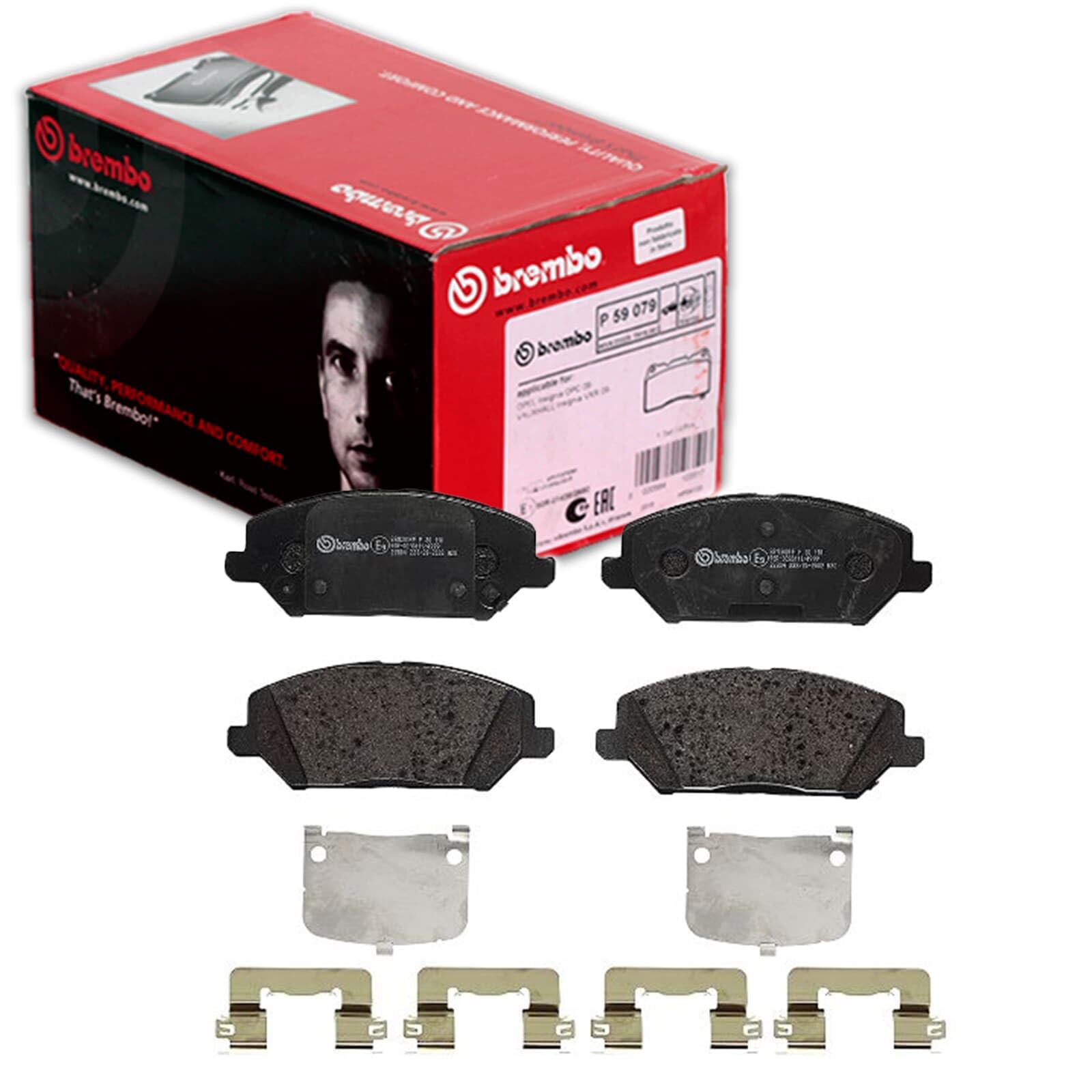 BREMBO Bremsbelagsatz, Scheibenbremse P30110
