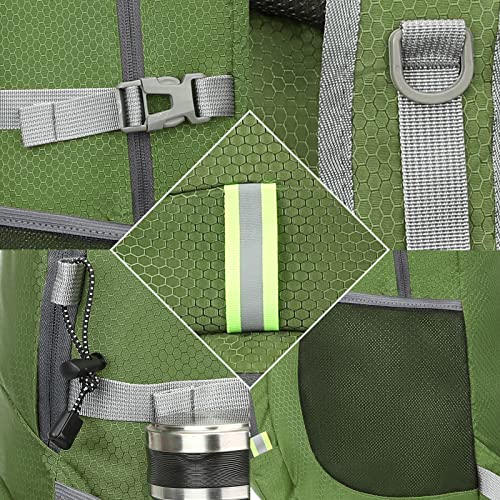 Werewolves 35L Ultralight Hiking Backpack, Lightweight Foldable Water Resistant Outdoor Sports Travel Daypack For Women Men (Yellow Green, 35L) #TOP4