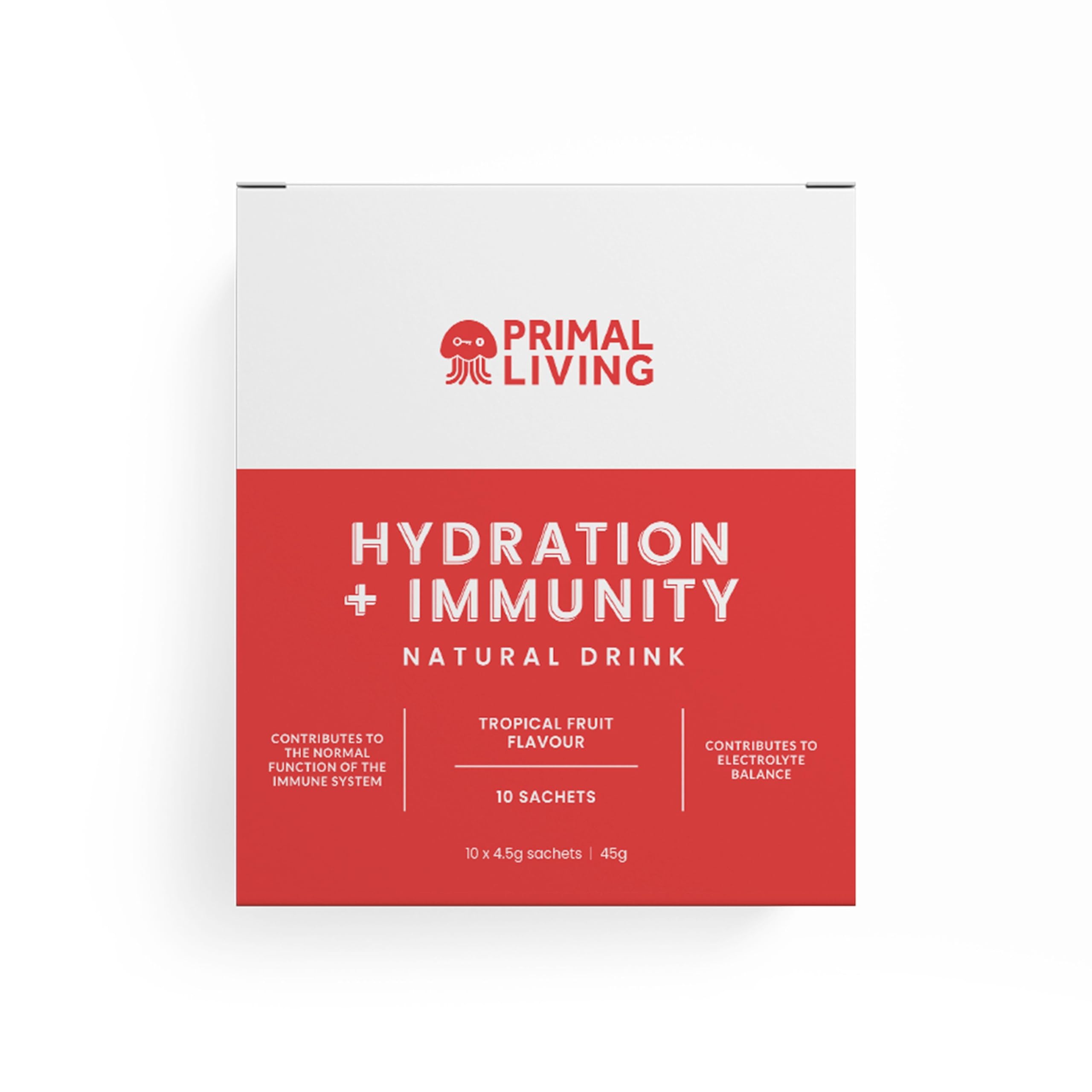 Rehydration and Immune Drink Mixers, 10 Sachets - Primal Living