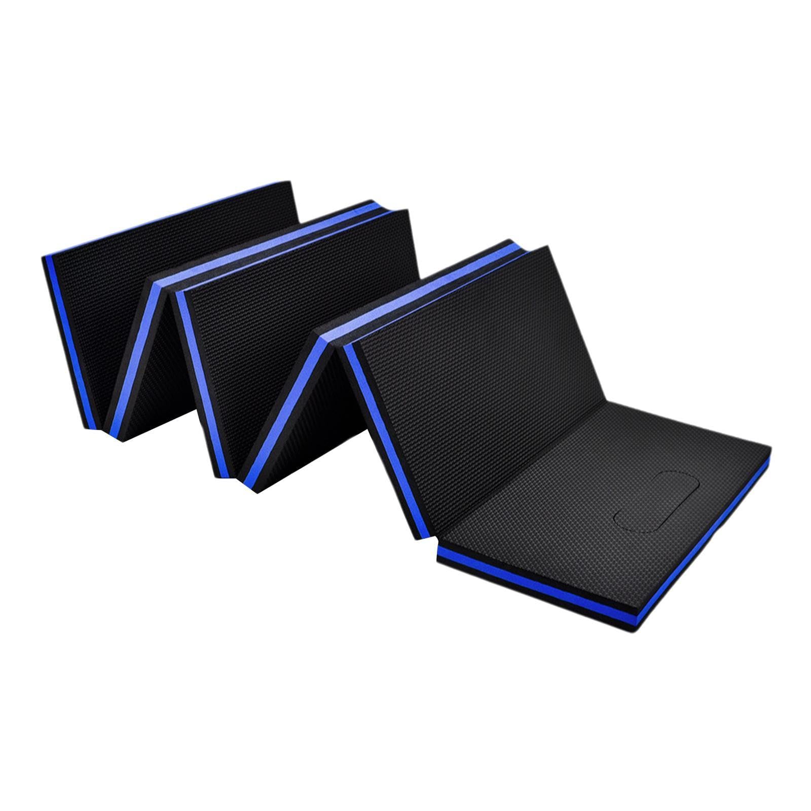 NIVAA Foldable Thick EVA Mechanics Floor Mat Exercise Mat for DIY Jobs Comfortable Blue Black-image-41