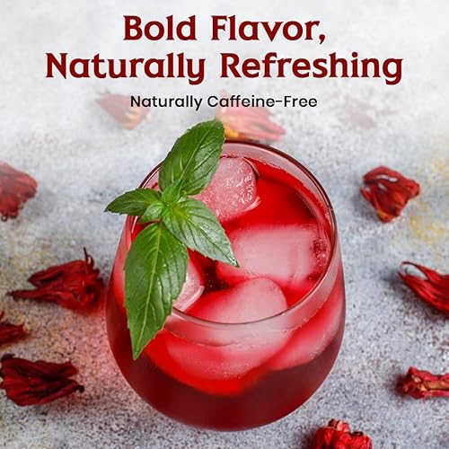 Miniatura 2 de Zyanna Té de hibisco  200 tazas  Pétalos de flores de primera calidad 100% naturales de 3.53 onzas  Flor de Jamaica sin OMG sin cafeína