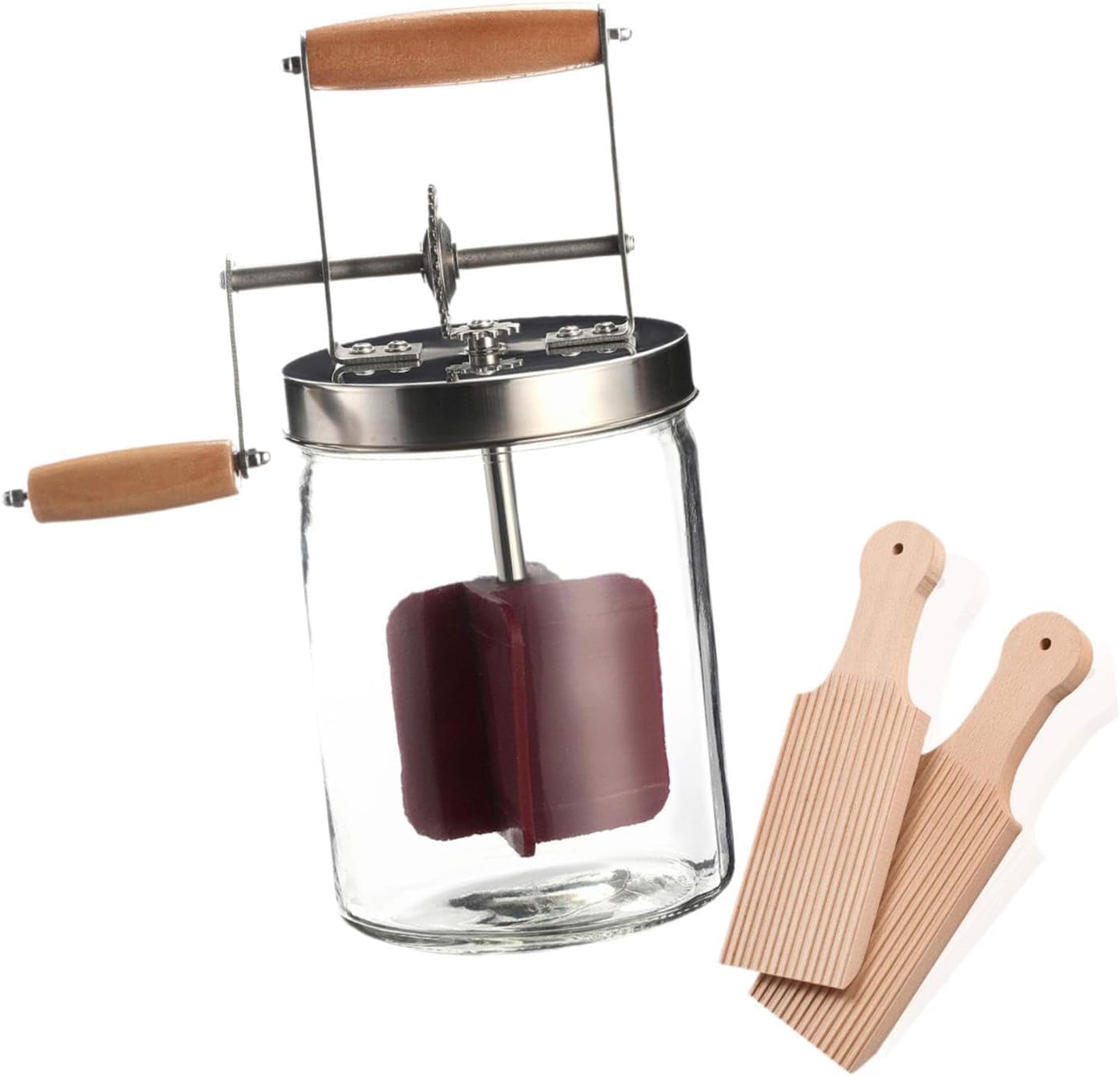 手回しバターチャーナー 手動キッチンガジェットミキサー 手動バターチャーナー