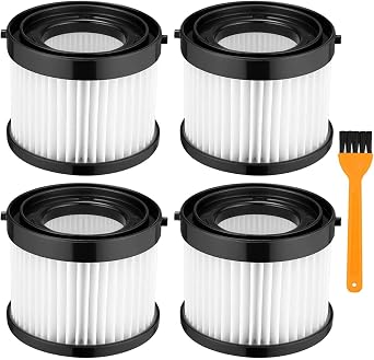 ANBOO 4 Pack 49-90-0160 HEPA Vacuum Filters Replacement for Milwaukee M18 Wet Dry Vacuum Cleaners, Part# 0882-20 49-90-1951