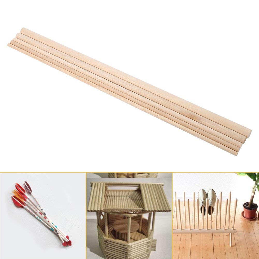 Bastoncini Di Legno, 10 Pezzi 30 Cm Lunghi Fai Da Te In Legno Arti