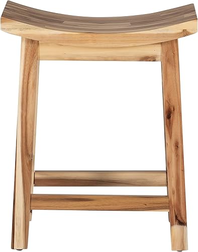 Miniatura 6 de Powell Muebles Dale Saddle Bar Taburete Madera Natural