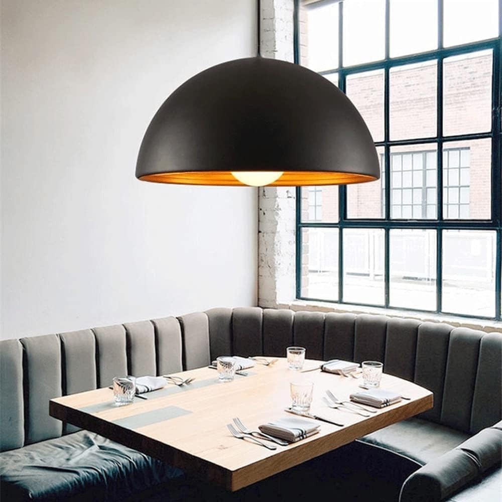 Nordic Retro metalowa lampa wisząca z pojedynczą głowicą wpuszczaną obudową z mocną podstawą E27 abażur biblioteka stolik nocny dekoracja KTV lampa wisząca