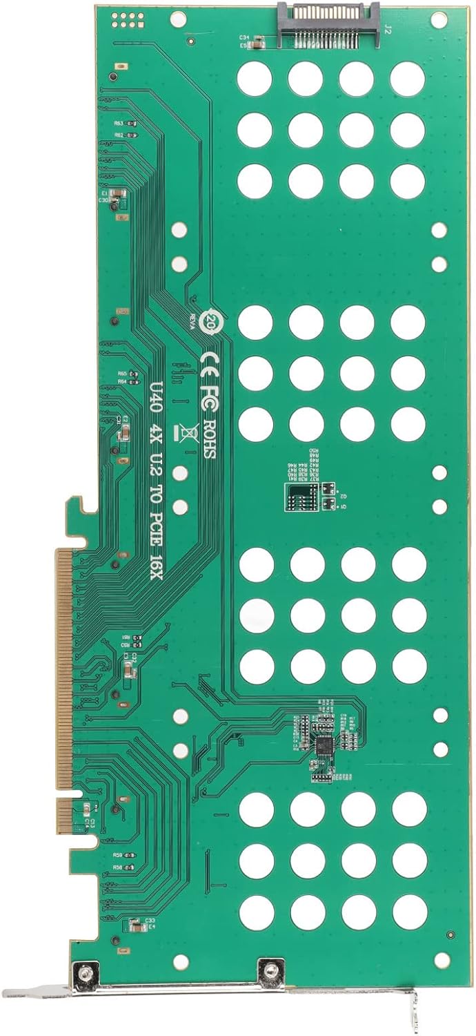 U.2 PCIe Adapter, U.2 to PCIe Card NVMe PCIe Card NVMe PCIe Adapter W/ Mini U.2 SFF‑8639 Interface PCIe SSD Adapter for 2.5in U.2 NVMe SSD‑SFF‑8639 PCIe Adapter