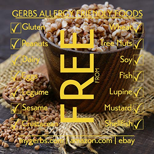 Gerbs Buckwheat Grain Groats 2 Lbs. Premium Grade | Top 14 Food Allergy Free Non Gmo | Freshly Harvested Packed In Resealable Bulk Bag | Rich In Iron, Fiber & Protein | Gluten Peanut Tree Nut Free #TOP3